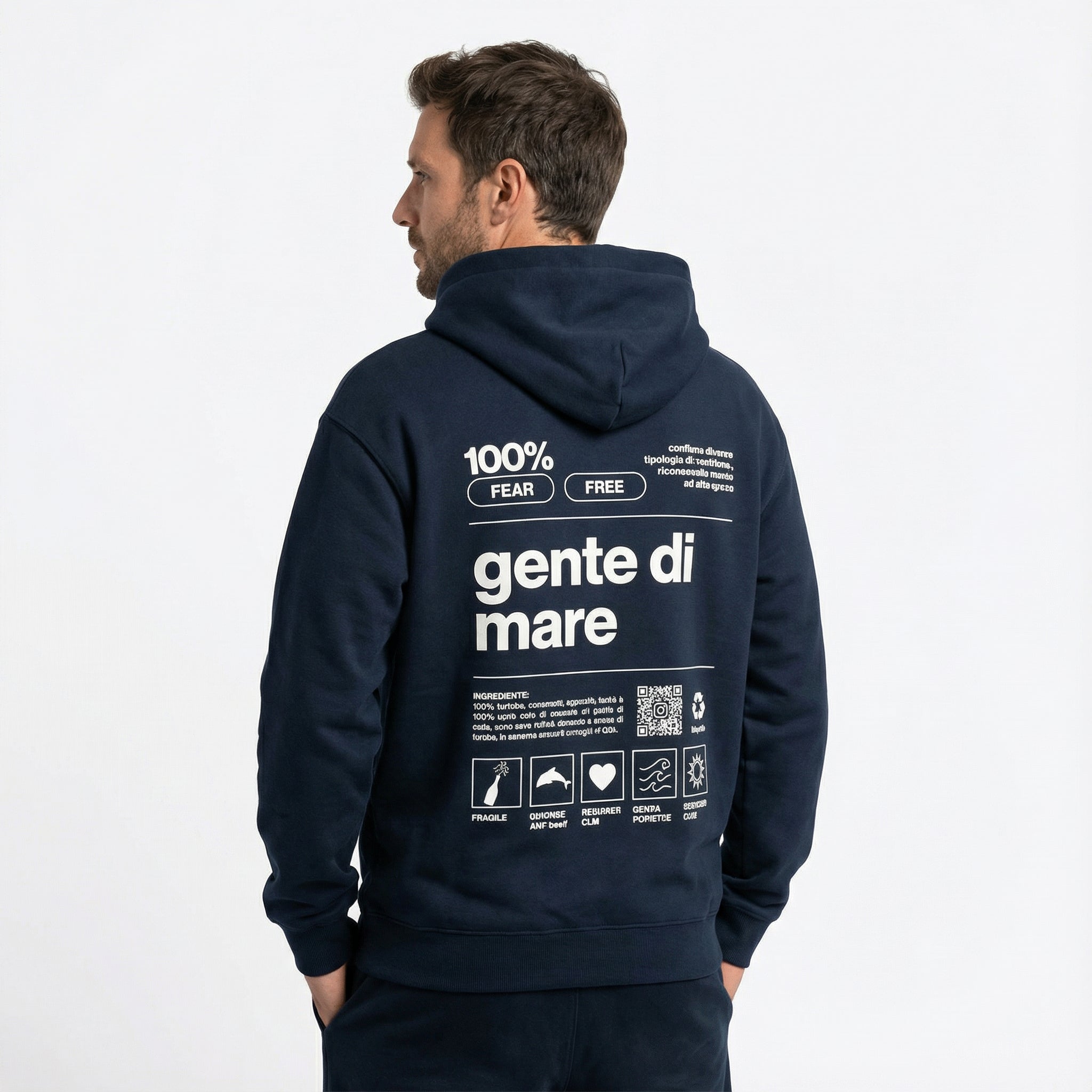 FELPA ZIP E CAPPUCCIO