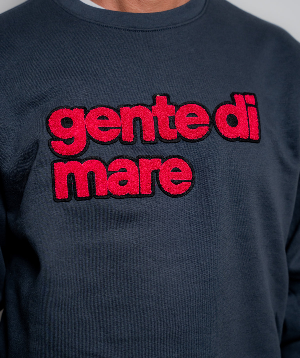 FELPA GIROCOLLO PATCH PUNTO SPUGNA