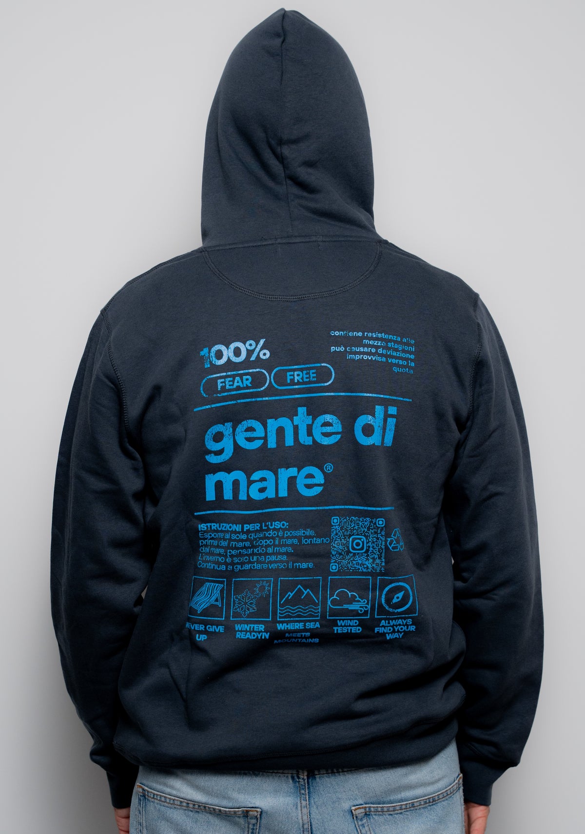 FELPA GIROCOLLO ISTITUZIONALE DISTRESSED