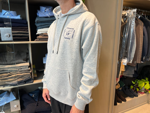 Felpa con cappuccio - GRIGIO MELANGE