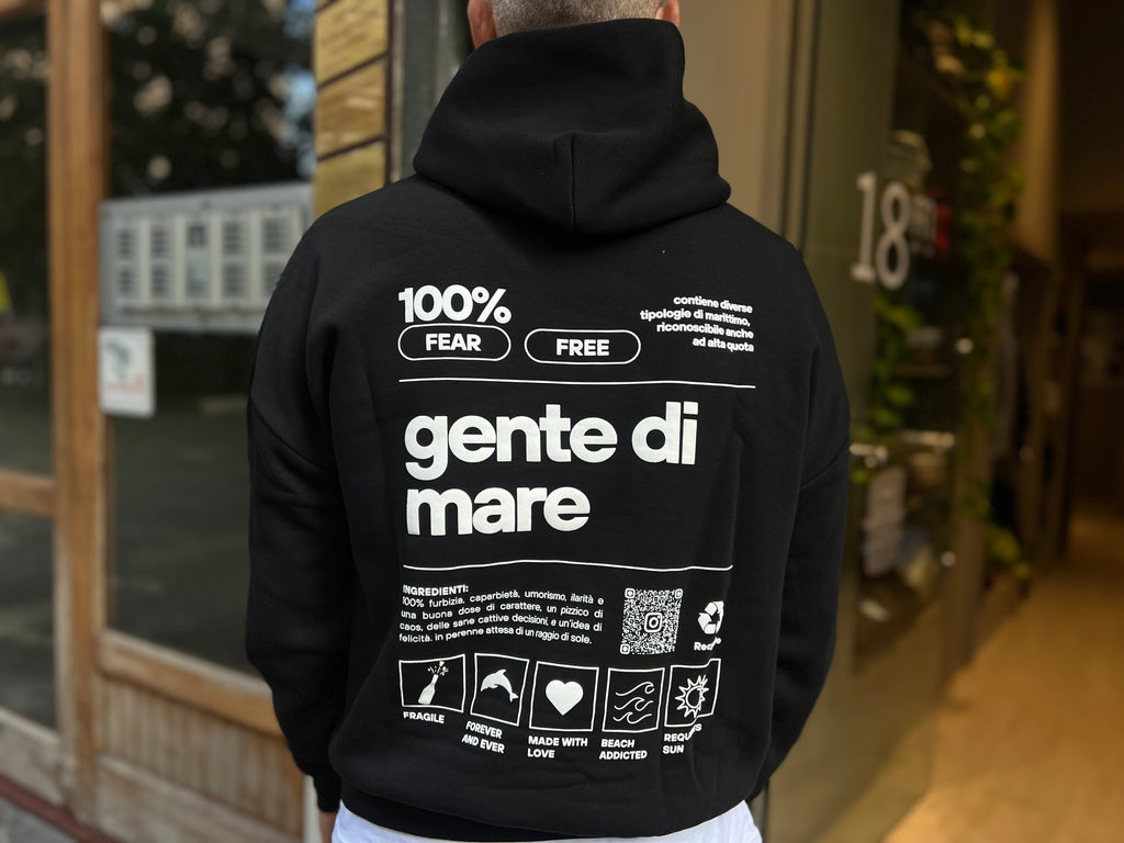 Felpa con cappuccio - NERA