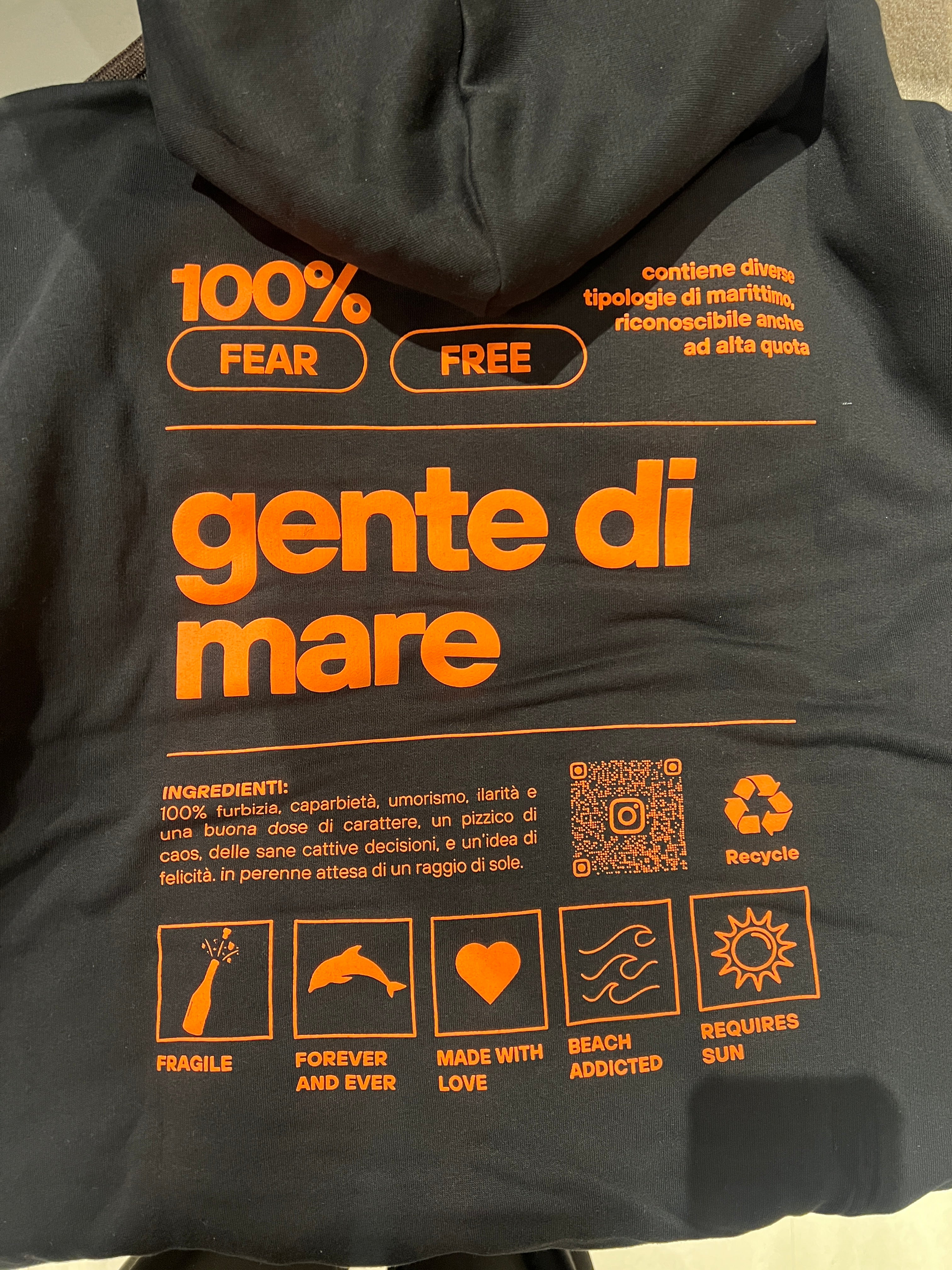 Felpa con cappuccio - NERA