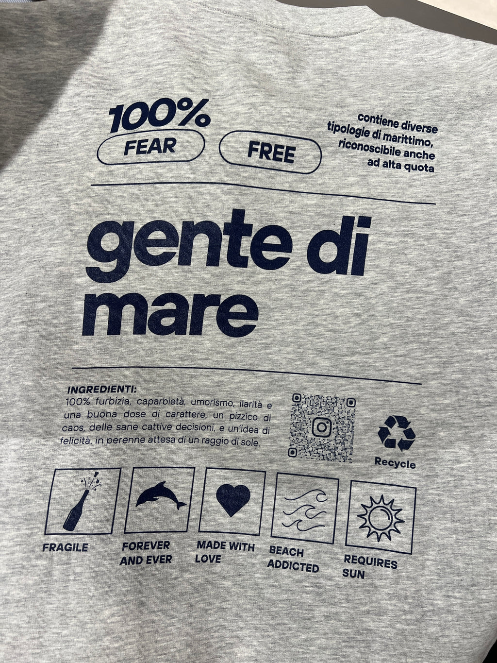 FELPA GIROCOLLO - GRIGIO MELANGE