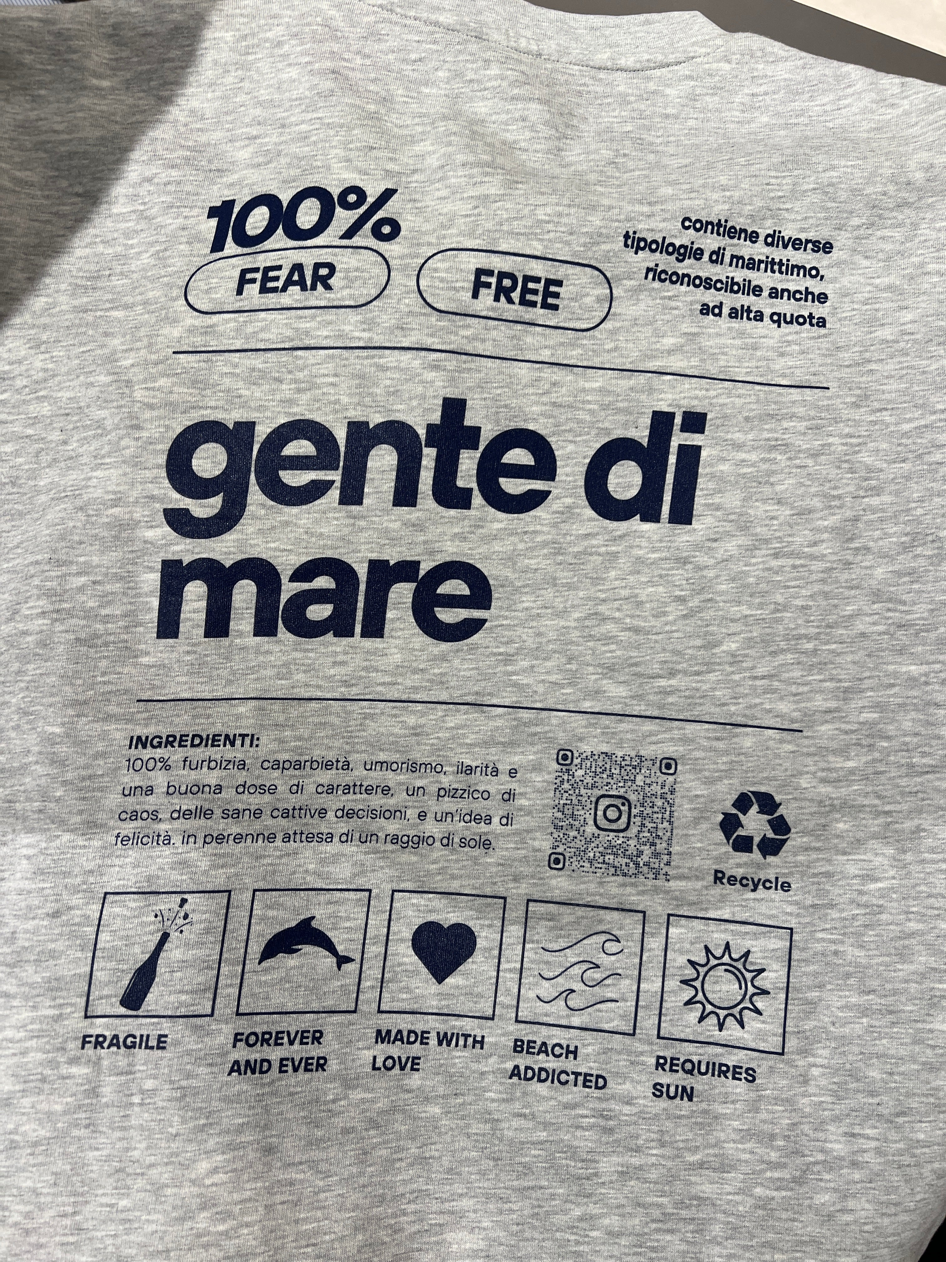 FELPA GIROCOLLO - GRIGIO MELANGE