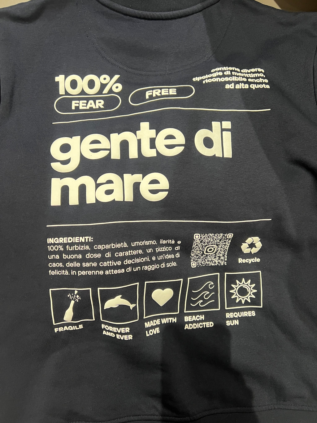 FELPA GIROCOLLO - BLU