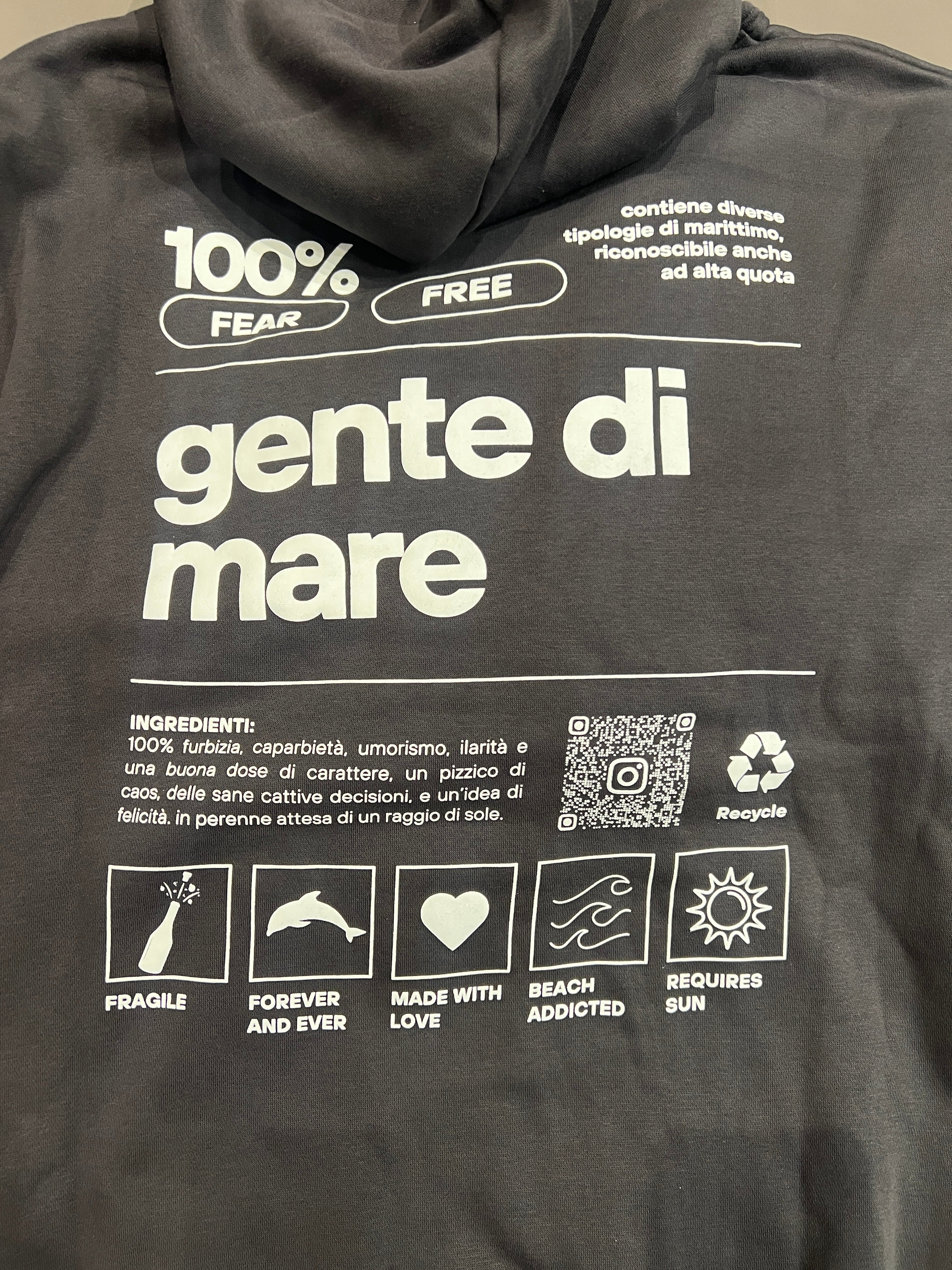 Felpa con cappuccio - PIOMBO